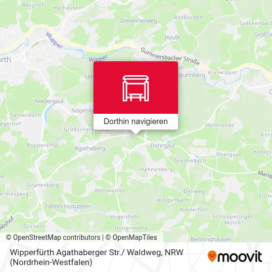 Wipperfürth Agathaberger Str./ Waldweg Karte