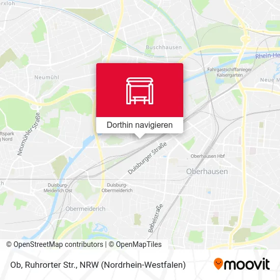 Ob, Ruhrorter Str. Karte