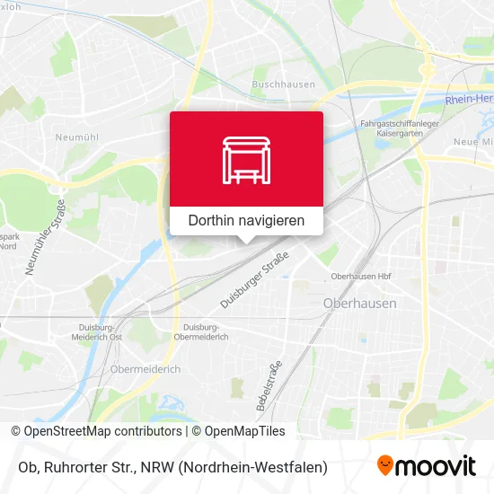 Ob, Ruhrorter Str. Karte
