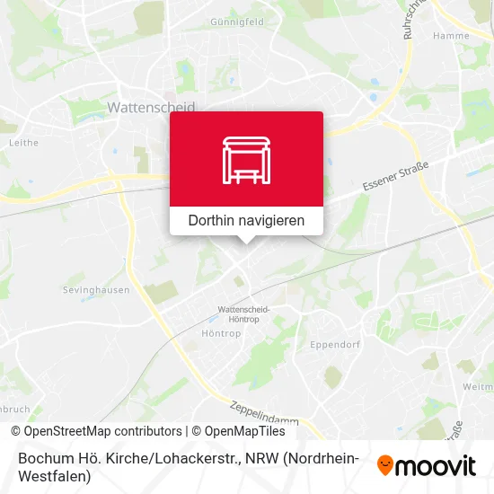 Bochum Hö. Kirche/Lohackerstr. Karte