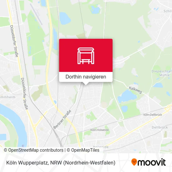 Köln Wupperplatz Karte