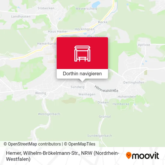 Hemer, Wilhelm-Brökelmann-Str. Karte
