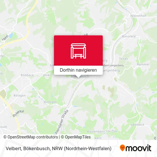 Velbert, Bökenbusch Karte