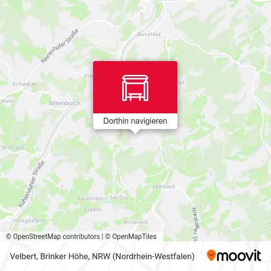 Velbert, Brinker Höhe Karte