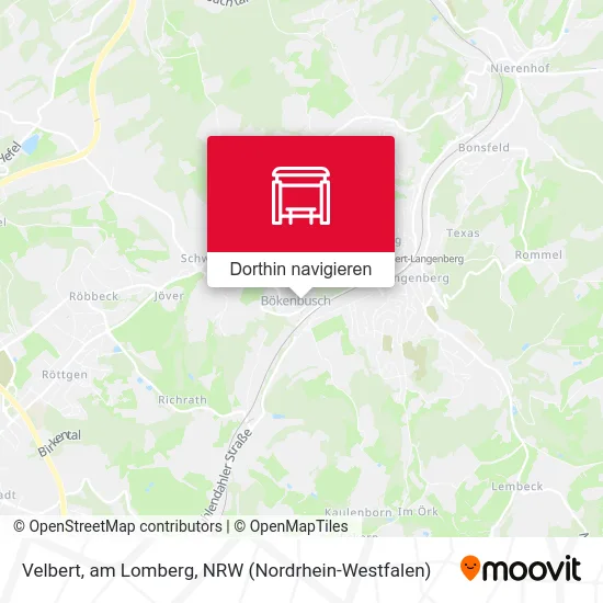 Velbert, am Lomberg Karte