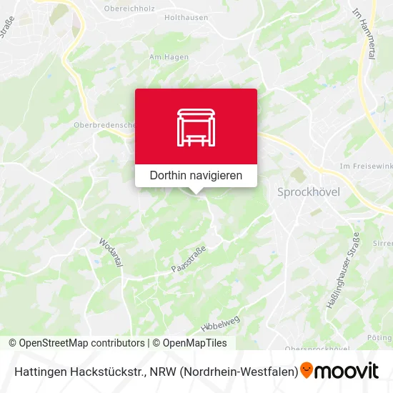 Hattingen Hackstückstr. Karte