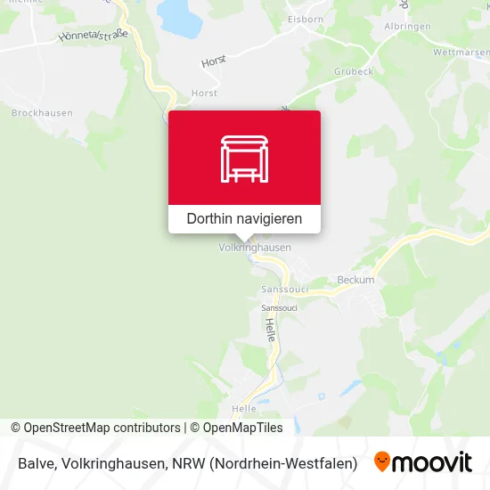Balve, Volkringhausen Karte