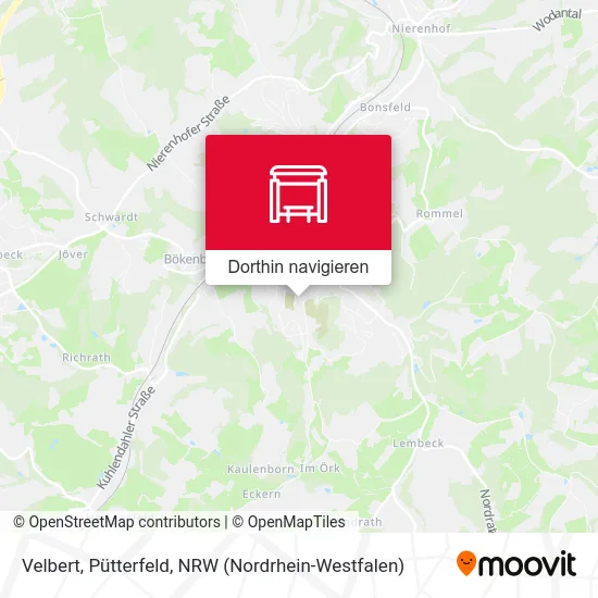 Velbert, Pütterfeld Karte