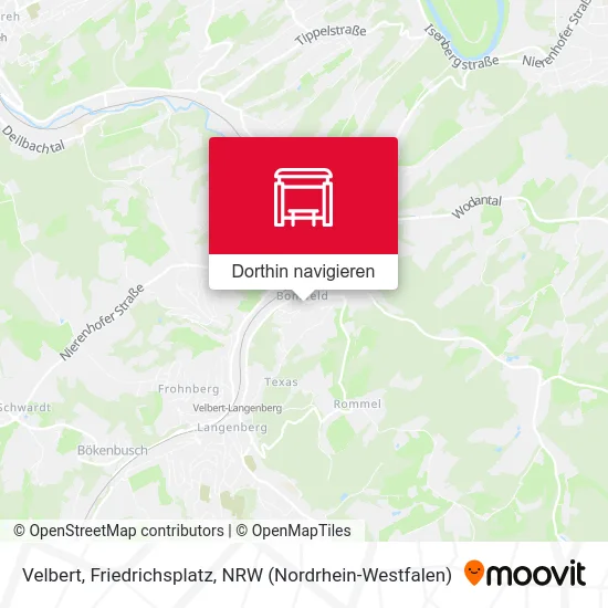 Velbert, Friedrichsplatz Karte