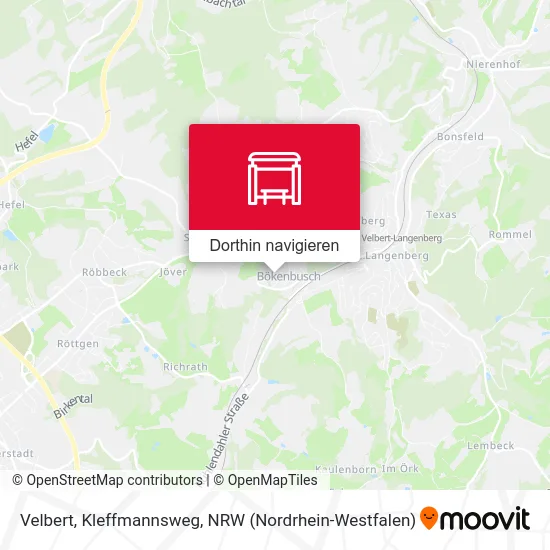 Velbert, Kleffmannsweg Karte