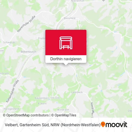 Velbert, Gartenheim Süd Karte