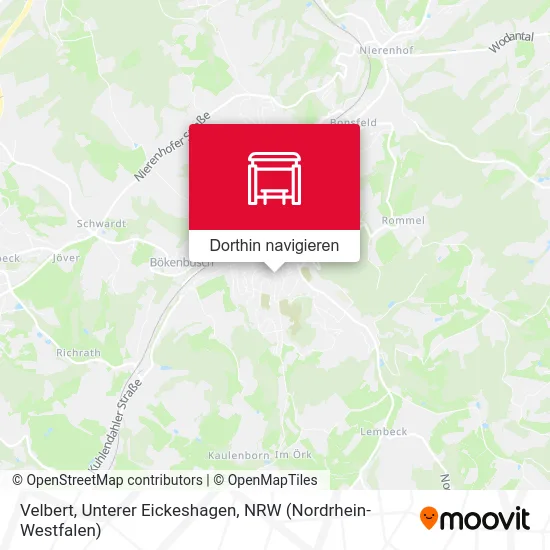 Velbert, Unterer Eickeshagen Karte