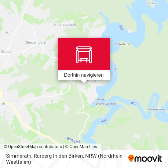 Simmerath, Rurberg In den Birken Karte
