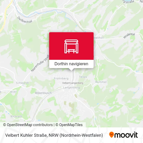Velbert Kuhler Straße Karte