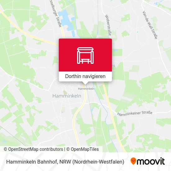 Hamminkeln Bahnhof Karte