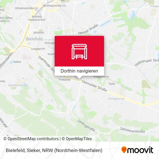 Bielefeld, Sieker Karte