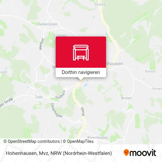 Hohenhausen, Mvz Karte