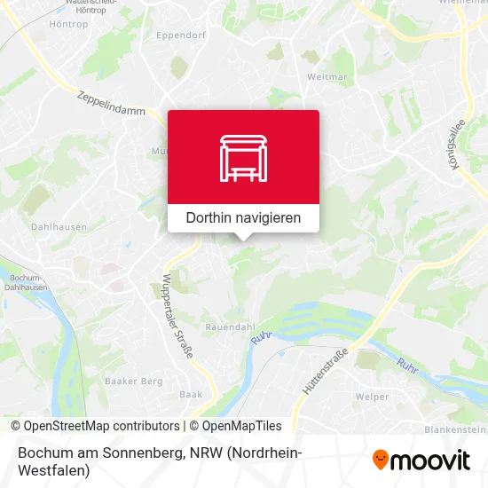 Bochum am Sonnenberg Karte