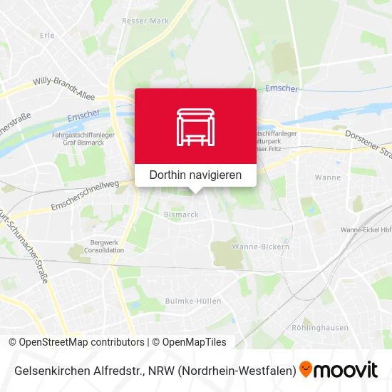 Gelsenkirchen Alfredstr. Karte