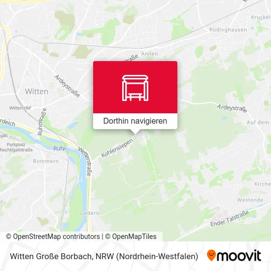 Witten Große Borbach Karte