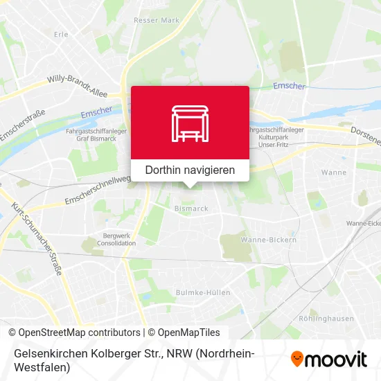 Gelsenkirchen Kolberger Str. Karte