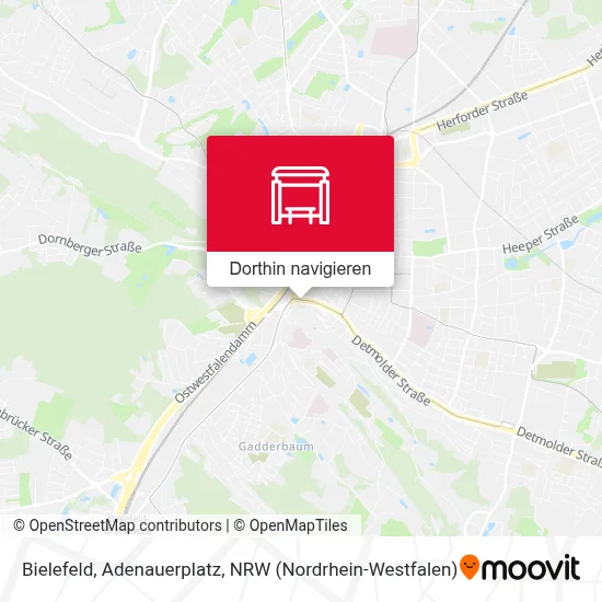 Bielefeld, Adenauerplatz Karte