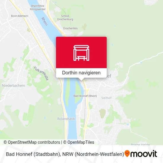Bad Honnef (Stadtbahn) Karte