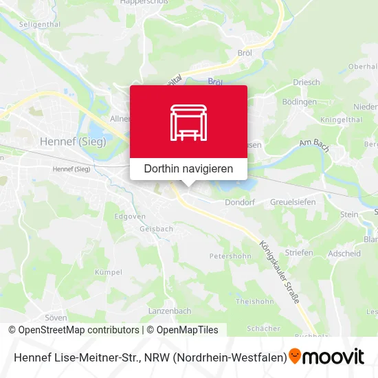 Hennef Lise-Meitner-Str. Karte