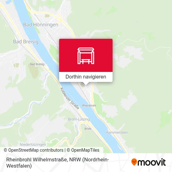 Rheinbrohl Wilhelmstraße Karte