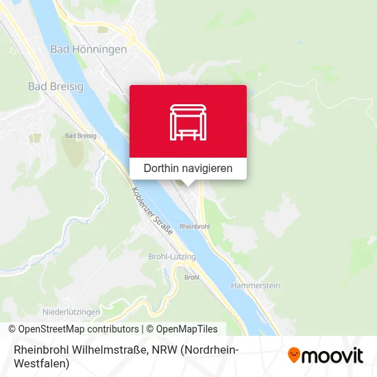 Rheinbrohl Wilhelmstraße Karte