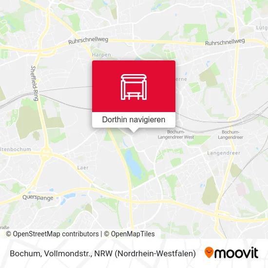 Bochum, Vollmondstr. Karte