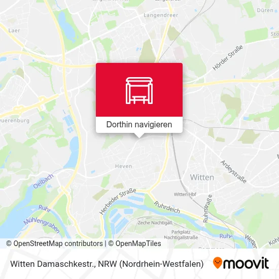 Witten Damaschkestr. Karte