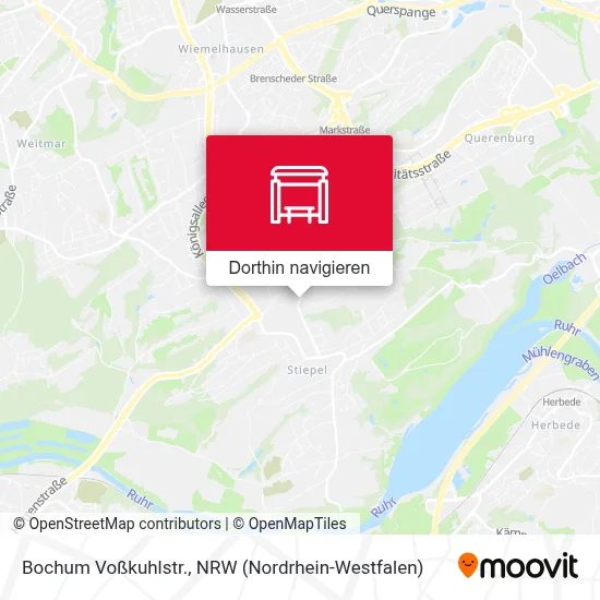 Bochum Voßkuhlstr. Karte