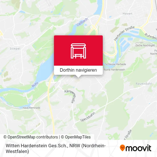 Witten Hardenstein Ges.Sch. Karte