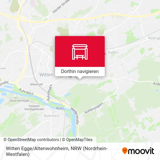 Witten Egge/Altenwohnheim Karte