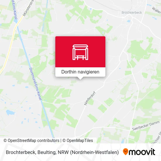 Brochterbeck, Beulting Karte