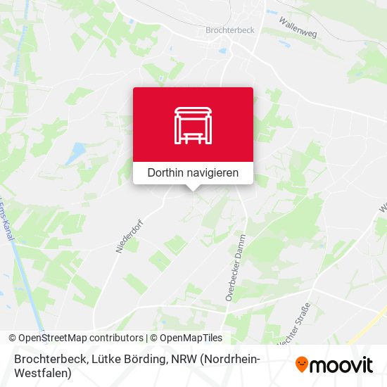 Brochterbeck, Lütke Börding Karte