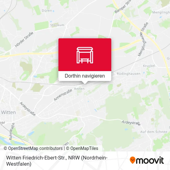 Witten Friedrich-Ebert-Str. Karte