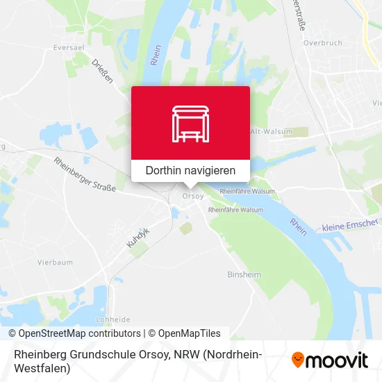 Rheinberg Grundschule Orsoy Karte