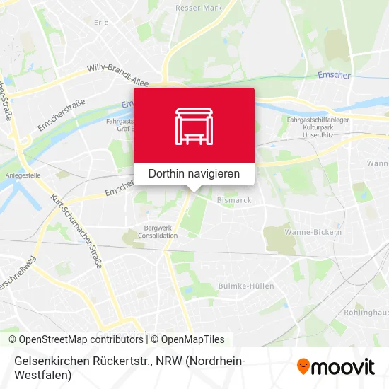 Gelsenkirchen Rückertstr. Karte