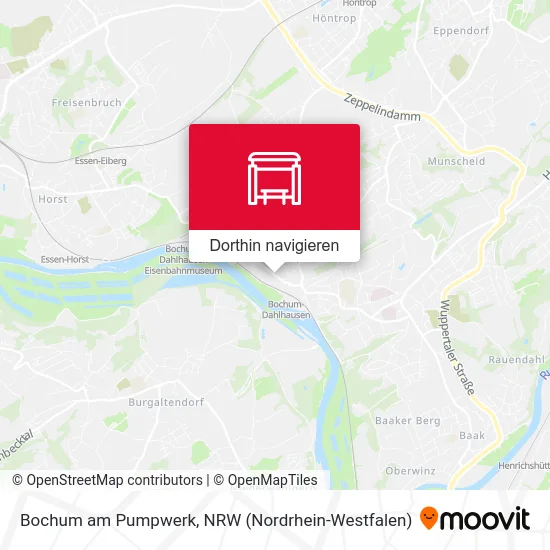 Bochum am Pumpwerk Karte