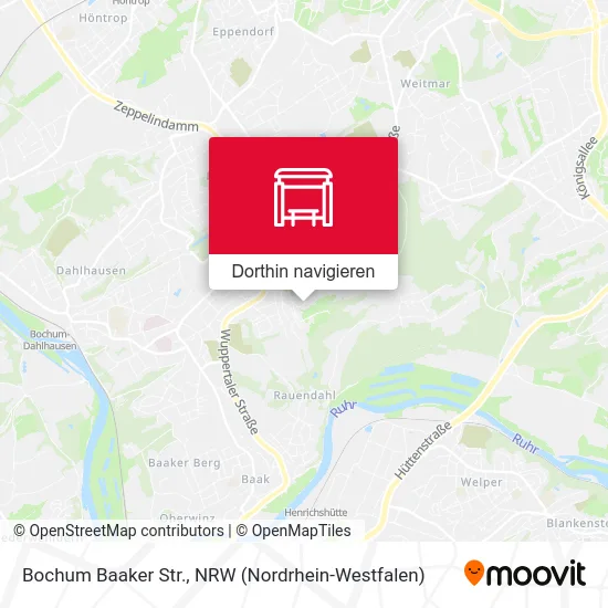 Bochum Baaker Str. Karte