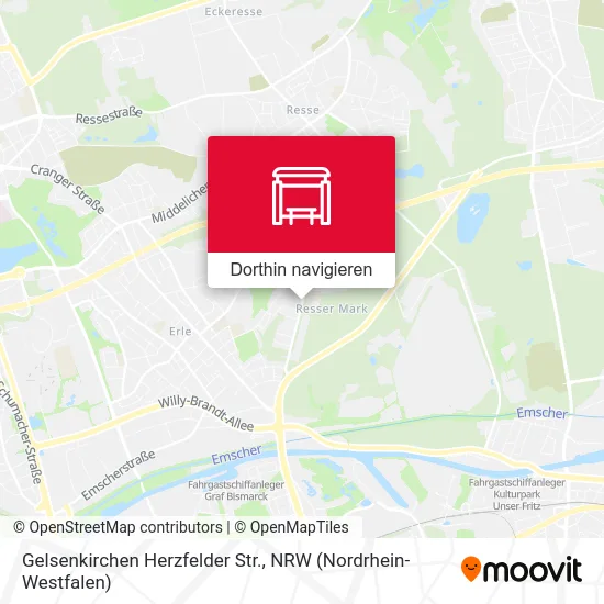 Gelsenkirchen Herzfelder Str. Karte