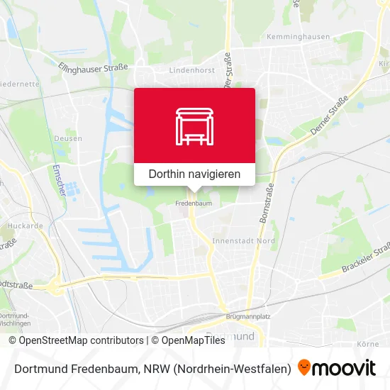 Dortmund Fredenbaum Karte
