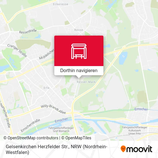 Gelsenkirchen Herzfelder Str. Karte