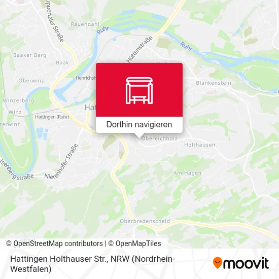 Hattingen Holthauser Str. Karte