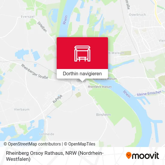 Rheinberg Orsoy Rathaus Karte