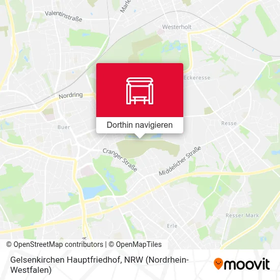 Gelsenkirchen Hauptfriedhof Karte