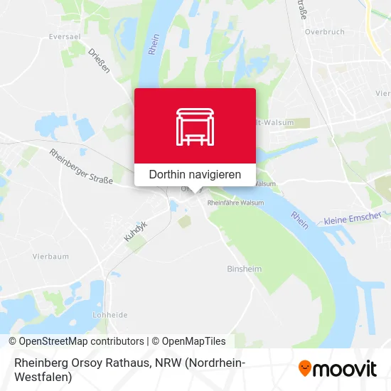 Rheinberg Orsoy Rathaus Karte