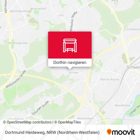 Dortmund Heideweg Karte